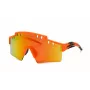 Óculos de sol de homem Philipp Plein SSP001-99B55A escudo armação preta lentes cinzentas 99/0/130 mm
