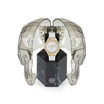 Relógio automático de homem Philipp Plein The $keleton PWPSA0624 42mm silicone preto