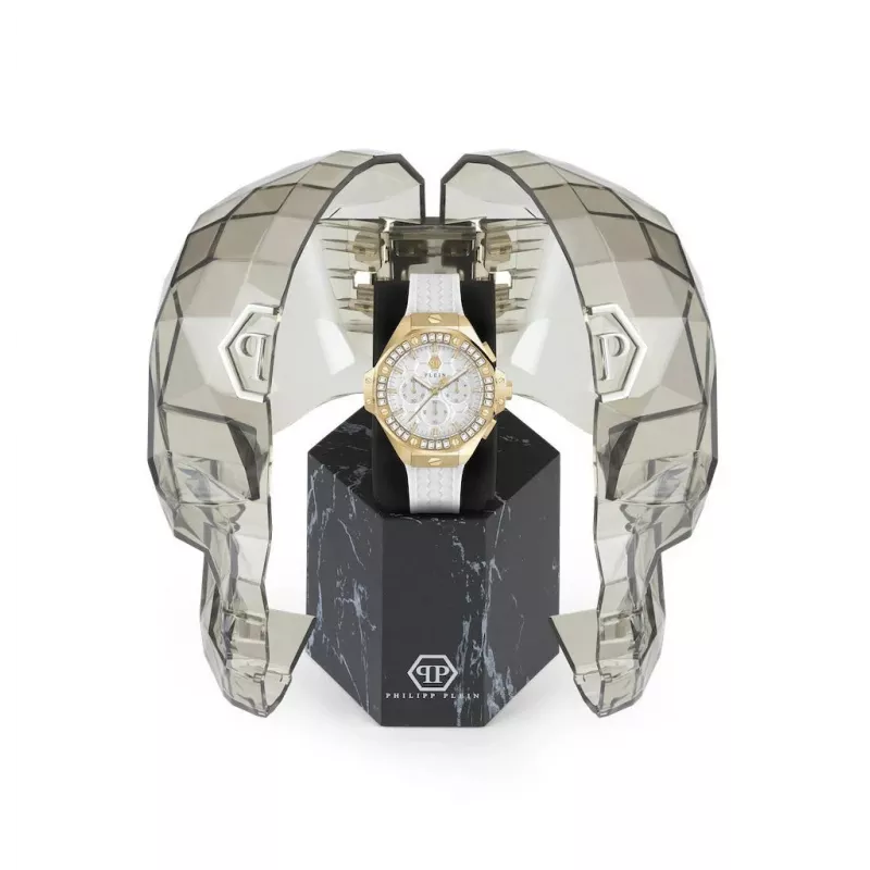 Relógio automático de homem Philipp Plein The $keleton PWPSA0624 42mm silicone preto