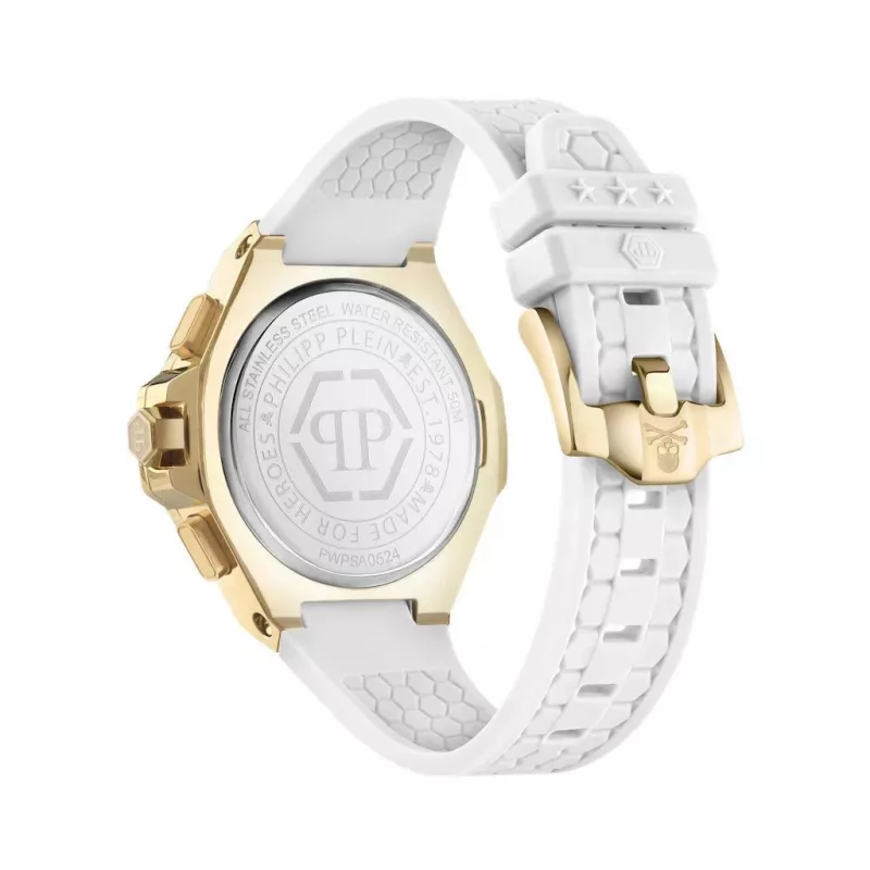 Relógio automático de homem Philipp Plein The $keleton PWPSA0624 42mm silicone preto