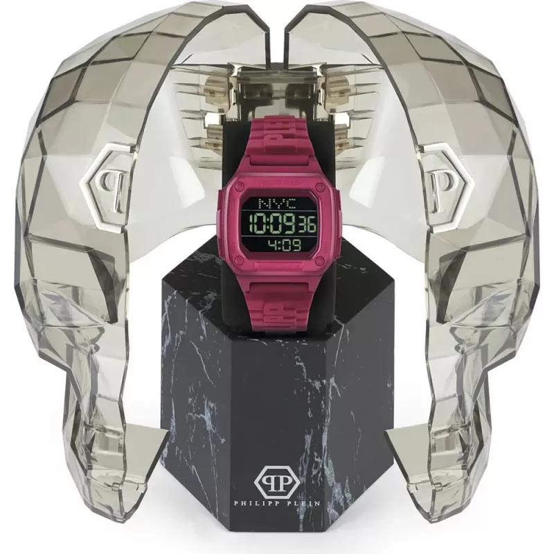 Relógio unissexo automático Philipp Plein The $keleton PWHAA0121 47mm preto silicone