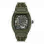Philipp Plein The $kull Relógio de homem PWVBA0223 44mm aço inoxidável quartzo mostrador preto bracelete de silicone