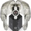 Philipp Plein The Skeleton Relógio Automático Homem PWPFA0724 46mm Silicone Preto