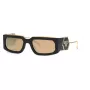 Óculos de sol unissexo PHILIPP PLEIN SPP119M58700G - Armação preta, lentes cinzentas degradê, 58 mm