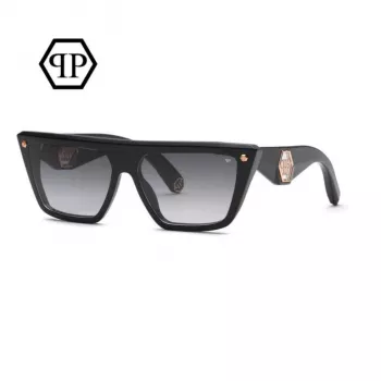 Óculos de sol cat-eye de mulher Philipp Plein SPP172S530700 preto cinzento degradê 53mm