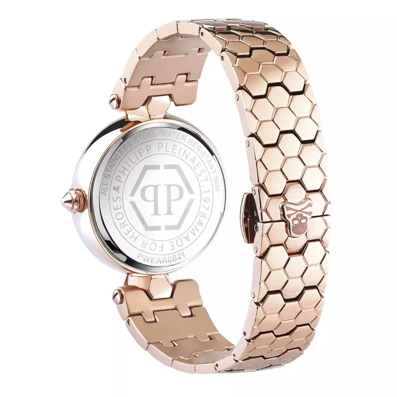 Philipp Plein Relógio de Mulher PWEAA0821 32mm Aço Inoxidável Quartzo com Mostrador de Caveira Preta