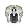 Philipp Plein relógio de senhora de quartzo PWPPA0124 The Skeleton 38mm caixa de aço inoxidável com PVD em ouro rosa bracelete de silicone preta