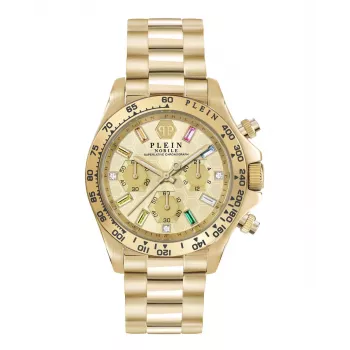 Philipp Plein Relógio de mulher PWSBA0223 quartzo analógico 38mm rosa-ouro aço inoxidável