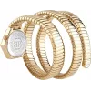 Relógio de mulher Philipp Plein PWZAA0825 The $kull quartzo 28mm ouro rosa aço inoxidável silicone preto