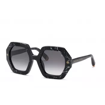 Óculos de sol de mulher PHILIPP PLEIN SPP039M530869 - armação preta, lentes cinzentas, 53 mm