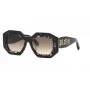 Óculos de sol Philipp Plein de mulher SPP098M530700 - armação de acetato preta, lentes cinzentas, 53 mm