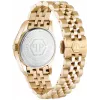 Philipp Plein relógio de mulher PW2BA0223 38mm tom de ouro rosa aço inoxidável silicone branco