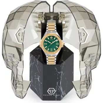 Relógio de mulher Philipp Plein PWBDA0724 39mm quartzo aço inoxidável silicone preto