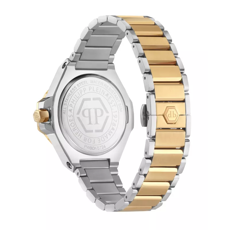 Relógio de mulher Philipp Plein PWBDA0724 39mm quartzo aço inoxidável silicone preto