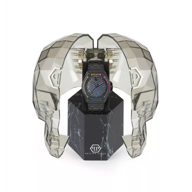 Relógio de mulher Philipp Plein PWJAA1423 The Skull 38mm ouro rosa