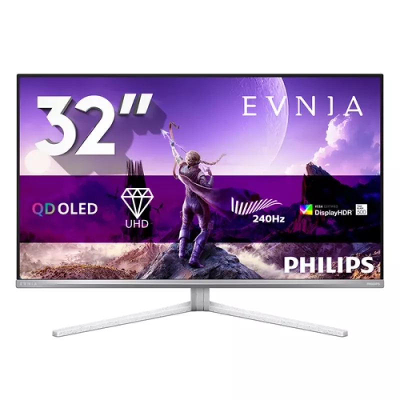 Philips 32M2N8900P/00 monitor gaming 31,5 polegadas 4K OLED - 240Hz, 0,03ms, HDR, hub USB-C