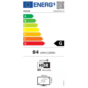 TV Philips 55OLED761/12 55 polegadas (139 cm) 4K OLED Ambilight com Dolby Vision e Android TV