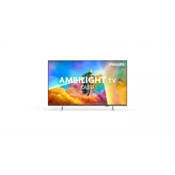 Smart TV Philips 65PQS8501/12 65 polegadas QLED Ambilight 4K UHD Titan OS preto