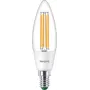 Philips Classic LED Lâmpada vela 40W equivalente E14 Branco quente Transparente