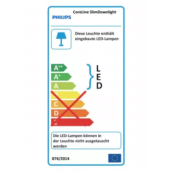 Philips CoreLine DN145B LED20S/840 downlight LED slim 2100lm 4000K DALI branco