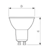 Philips CorePro LED Spot 5-50W GU10 827 36° Regulável - Branco Quente