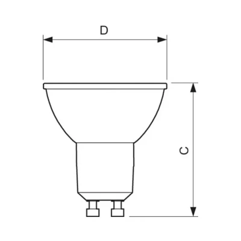 Philips CorePro LED Spot 5-50W GU10 827 36° Regulável - Branco Quente