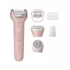 Philips Epilador Série 9000 BRE718/00 Depilador sem fio molhado e seco com 32 pinças, discos de cerâmica, Opti-Light, 2 velocidades, bateria de iões de lítio, 40 min de autonomia, incl. acessório de contacto ideal, acessório para zonas sensíveis, luva de esfoliação
