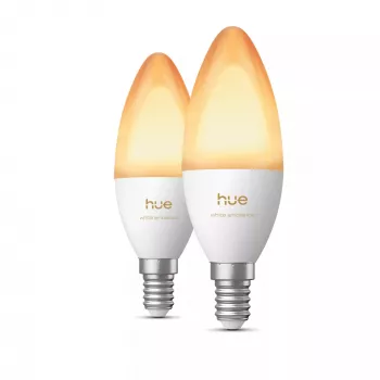 Philips Hue White Ambiance Lâmpada vela E14 B39 EU pack de 2