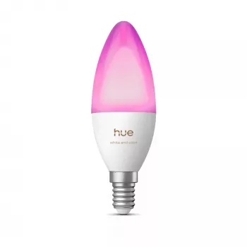 Philips Hue White and Color Ambiance lâmpada vela B39 E14 5,3W 470lm Bluetooth Zigbee pack de 1