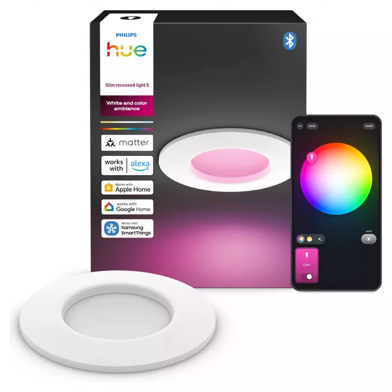 Philips Hue White & Color Ambiance Slim Recessed Light S EMEA Branco