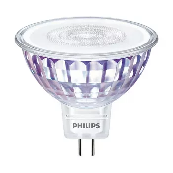 Foco LED Philips MASTER LEDspot VLE 5.8W/35W MR16 GU5.3 2700K branco quente 36° regulável