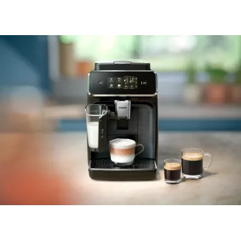 Máquina de café expresso automática Philips Series 2300 LatteGo EP2339/40 preta/prateada