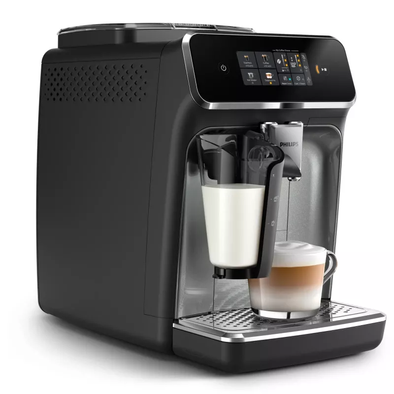 Máquina de café expresso automática Philips Series 2300 LatteGo EP2339/40 preta/prateada