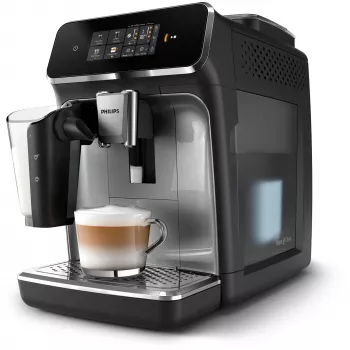 Máquina de café expresso automática Philips Series 2300 LatteGo EP2339/40 preta/prateada