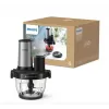 Philips Series 5000 Processador de alimentos Chopper HR1504/00, 800 W, taça de 2,1 L, branco