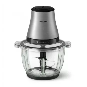 Philips Series 5000 Processador de alimentos Chopper HR1504/00, 800 W, taça de 2,1 L, branco