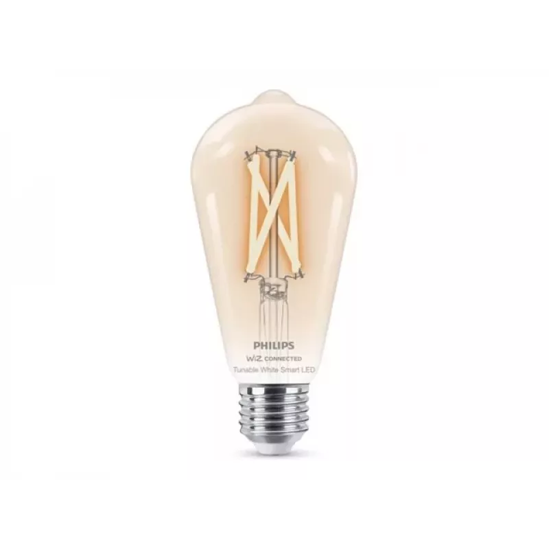 Lâmpada LED Philips Smart WFB 60W ST64 E27 927-65 CL 1PF/6 com Tunable White e Wi-Fi