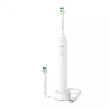 Escova de dentes sónica recarregável Philips Sonicare 3100 Series HX4032/21, branca