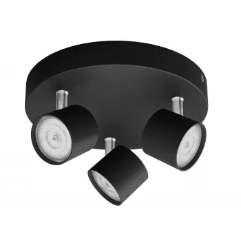 Philips Star Spot Foco de teto de 3 circuitos Preto 1500lm