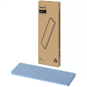 Philips XV1882/10 almofada de limpeza de substituição – pano de microfibra azul para aspirador OneUp (1 embalagem)