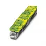 Terminal de condutor de proteção Phoenix 0421029 AKG 4 GNYE, mola, 4 mm², verde-amarelo
