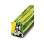 Phoenix 0442079 USLKG 6 N Borne de terra, 6 mm², verde-amarelo, ligação por parafuso, calha DIN