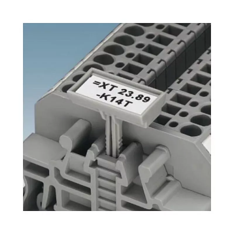 Phoenix 3022276 Terminal de fixação CLIPFIX 35-5 para calhas DIN NS 35/7,5 e NS 35/15, poliamida, cinzento, isento de halogéneos, UL 94 V0