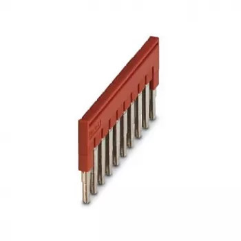 Ponte de ligação Phoenix 3030213 FBS 10-5, 10 polos, passo 5,2 mm, vermelho