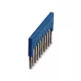 Barra de ligação Phoenix 3036916 FBS 10-5 BU, 10 polos, passo 5,2 mm, azul