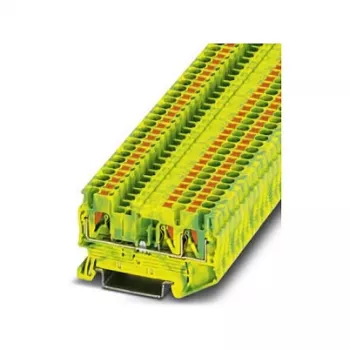 Phoenix 3209565 PT 2,5-TWIN-PE Borne de terra push-in, verde-amarelo, 2,5 mm², calha DIN