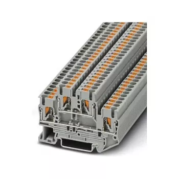 Borne de série de duplo nível Phoenix 3210567 PTTB 2.5, push-in, 2,5 mm², 500 V, 22 A, cinzento