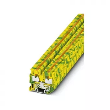 Borne miniatura de terra Phoenix Contact MPT 1,5/S-PE, push-in, 1,5 mm², verde-amarelo, 3248110