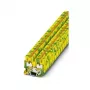 Borne miniatura de terra Phoenix Contact MPT 1,5/S-PE, push-in, 1,5 mm², verde-amarelo, 3248110