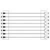 Phoenix Contact 1404199 Cabo de sensor/atuador, ficha M12 para extremidade aberta, 4 polos, codificação A, blindado, PUR, 1,5 m